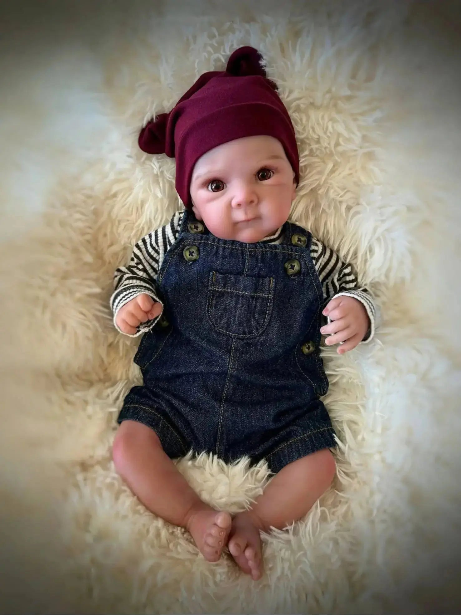 50cm Waterproof Bettie Bebe Reborn Boy With Painted Hair Full Body Silicone Vinyl  With Visible Veins Newborn Baby Doll lifelikesiliconereborns.com