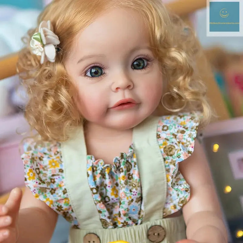 55CM Full Body Silicone Reborn Baby Doll Princess Toddler Girl Sue-Sue Hand-detailed Painting Veins Waterproof Bath Toys lifelikesiliconereborns.com