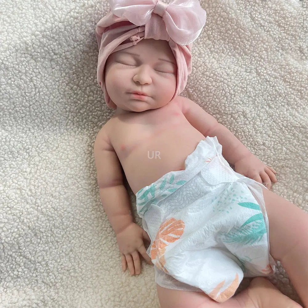 55cm Silicone Reborn Baby Doll Lifelike Girl With Skin Details For Kids Xmas Birthday Parents New Year Gift Dolls Collectible lifelikesiliconereborns.com