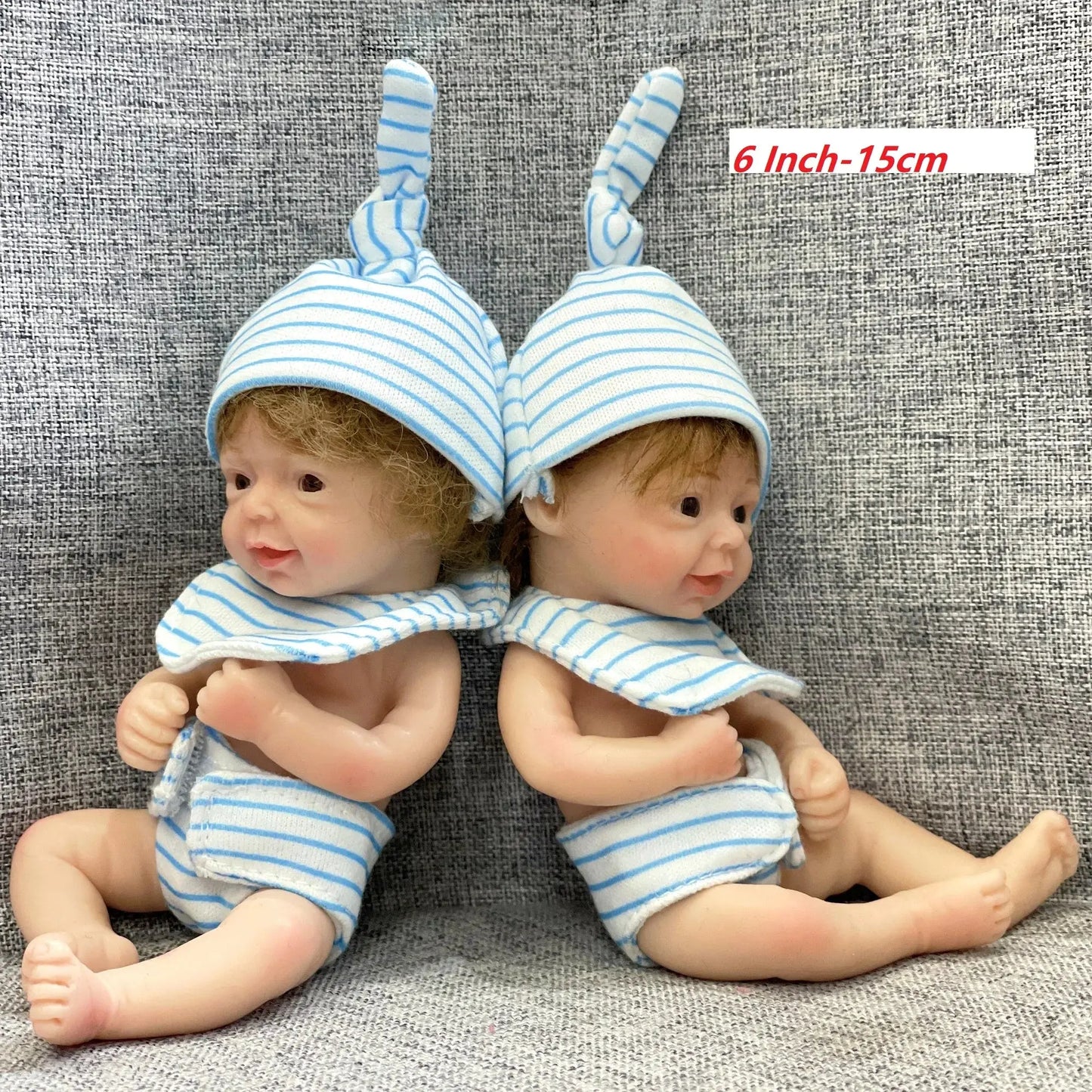 6Inch Mini Palm Full Solid Silicone Bebe Reborn Handmade Realistic Reborn Baby Dolls Lifelike Pеборн Mальчик Cпящий lifelikesiliconereborns.com