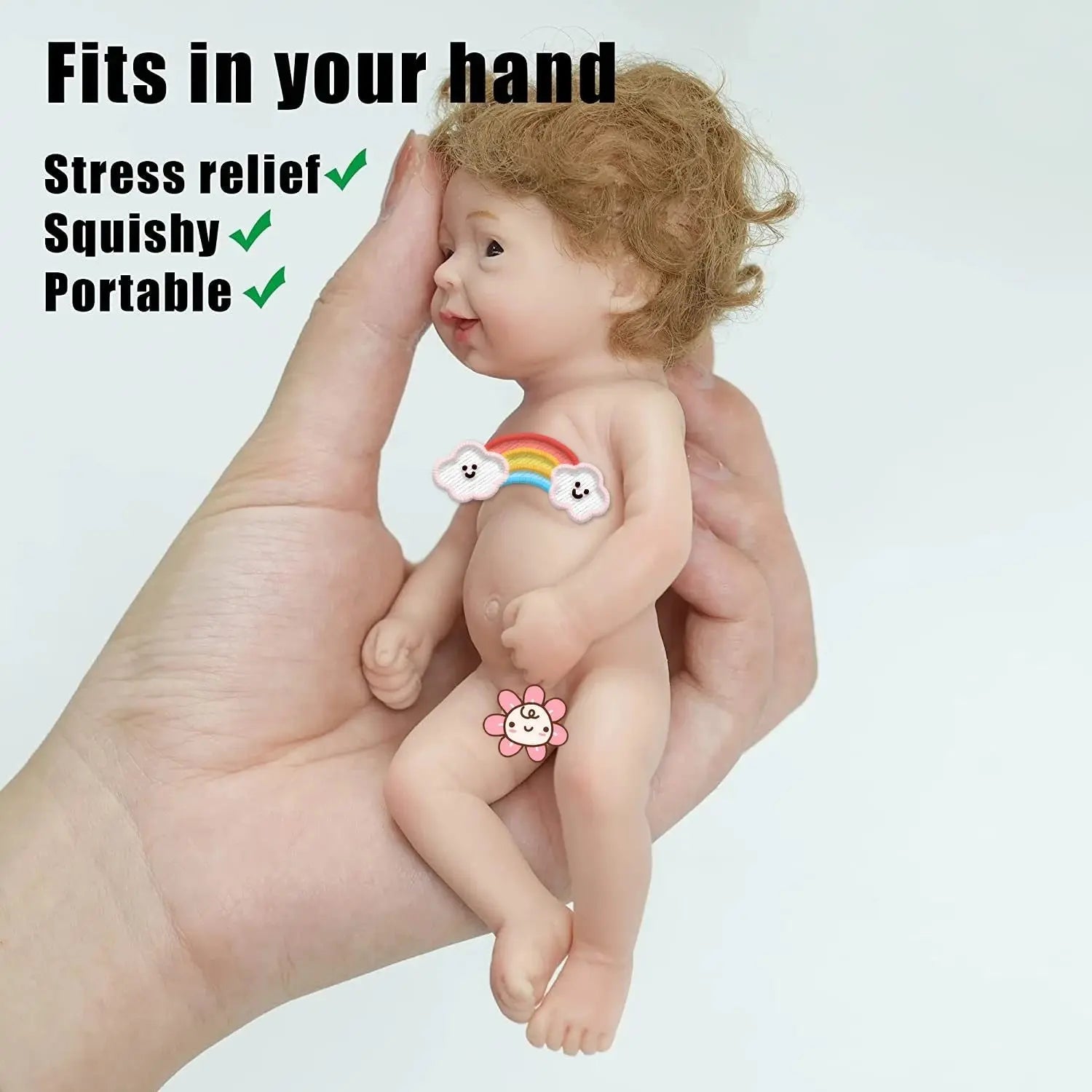 6Inch Mini Palm Full Solid Silicone Bebe Reborn Handmade Realistic Reborn Baby Dolls Lifelike Pеборн Mальчик Cпящий lifelikesiliconereborns.com