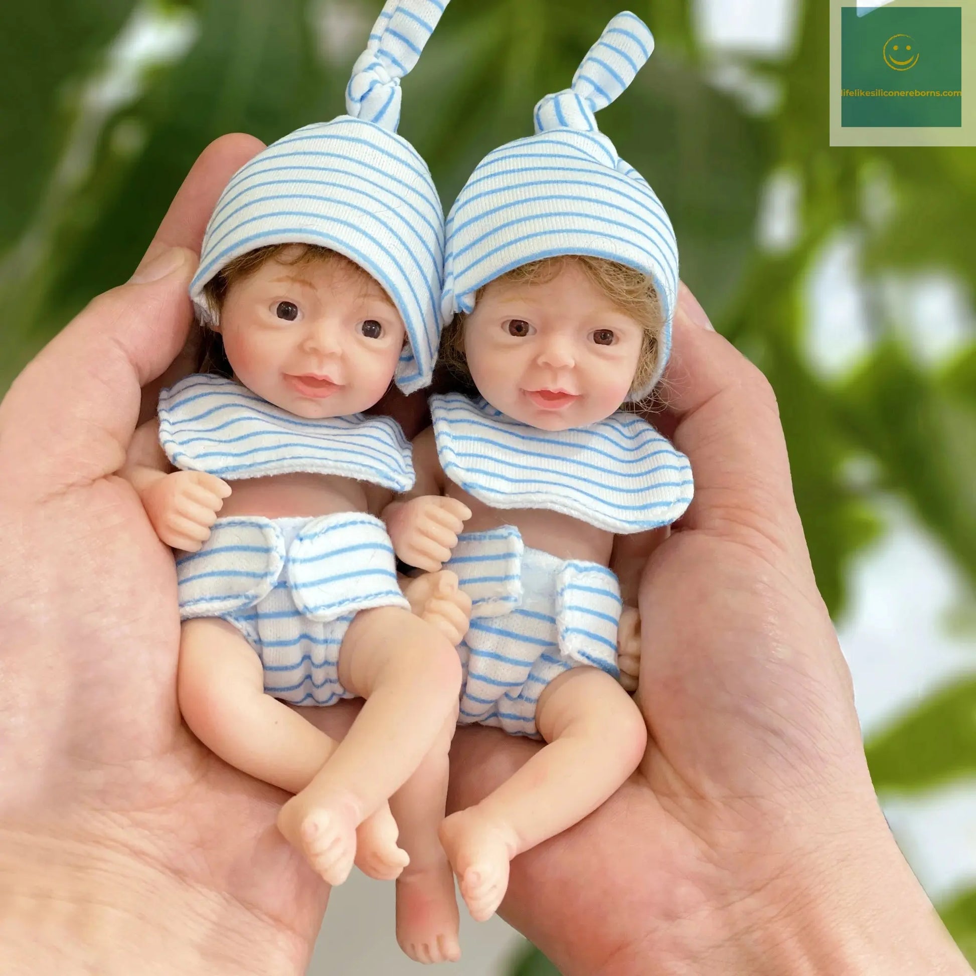 6Inch Mini Palm Full Solid Silicone Bebe Reborn Handmade Realistic Reborn Baby Dolls Lifelike Pеборн Mальчик Cпящий lifelikesiliconereborns.com