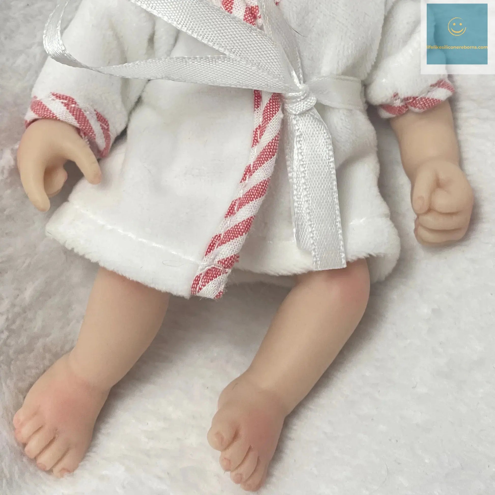 6Inch Mini Palm Full Solid Silicone Bebe Reborn Handmade Realistic Reborn Baby Dolls Lifelike Pеборн Mальчик Cпящий lifelikesiliconereborns.com