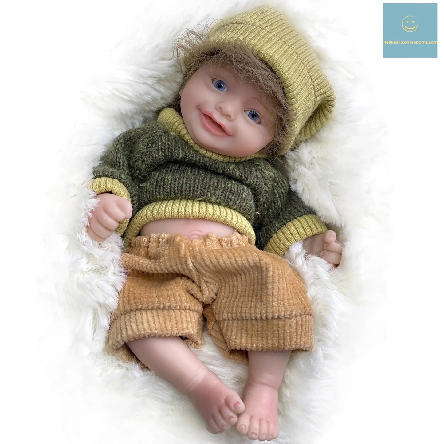 6Inch Mini Palm Full Solid Silicone Bebe Reborn Handmade Realistic Reborn Baby Dolls Lifelike Pеборн Mальчик Cпящий lifelikesiliconereborns.com
