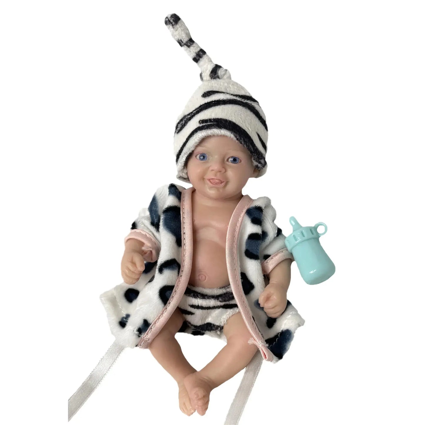 6Inch Mini Palm Full Solid Silicone Bebe Reborn Handmade Realistic Reborn Baby Dolls Lifelike Pеборн Mальчик Cпящий lifelikesiliconereborns.com