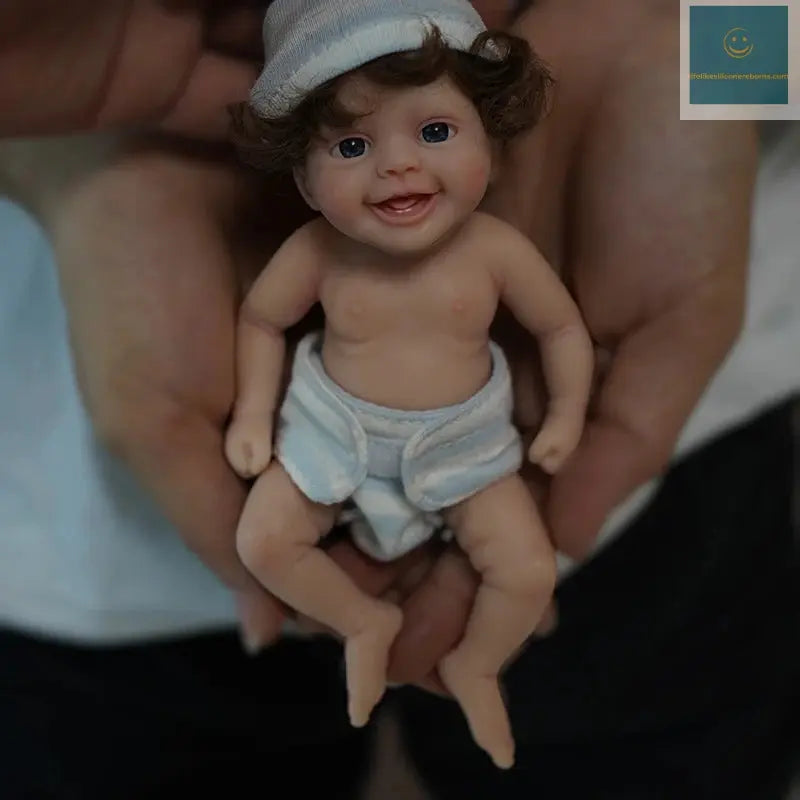 6" Micro Preemie Full Body Silicone Big Eyes Bady Doll "Mason" and "Mila"Lifelike Mini Reborn Doll Surprice Children Anti-Stress lifelikesiliconereborns.com
