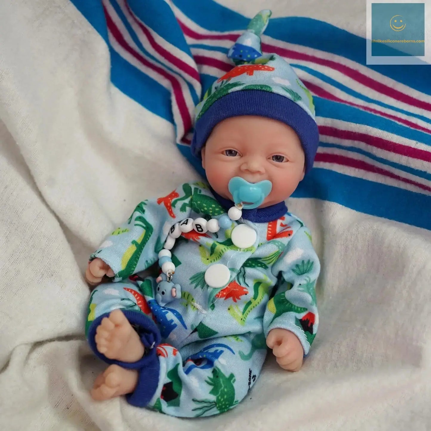 7 Inch Mini Reborn Baby Dolls,Silicone Full Body Baby Soft Skin Realistic Baby Doll with Feeding Accessories Gift Box(Boy/gril) lifelikesiliconereborns.com