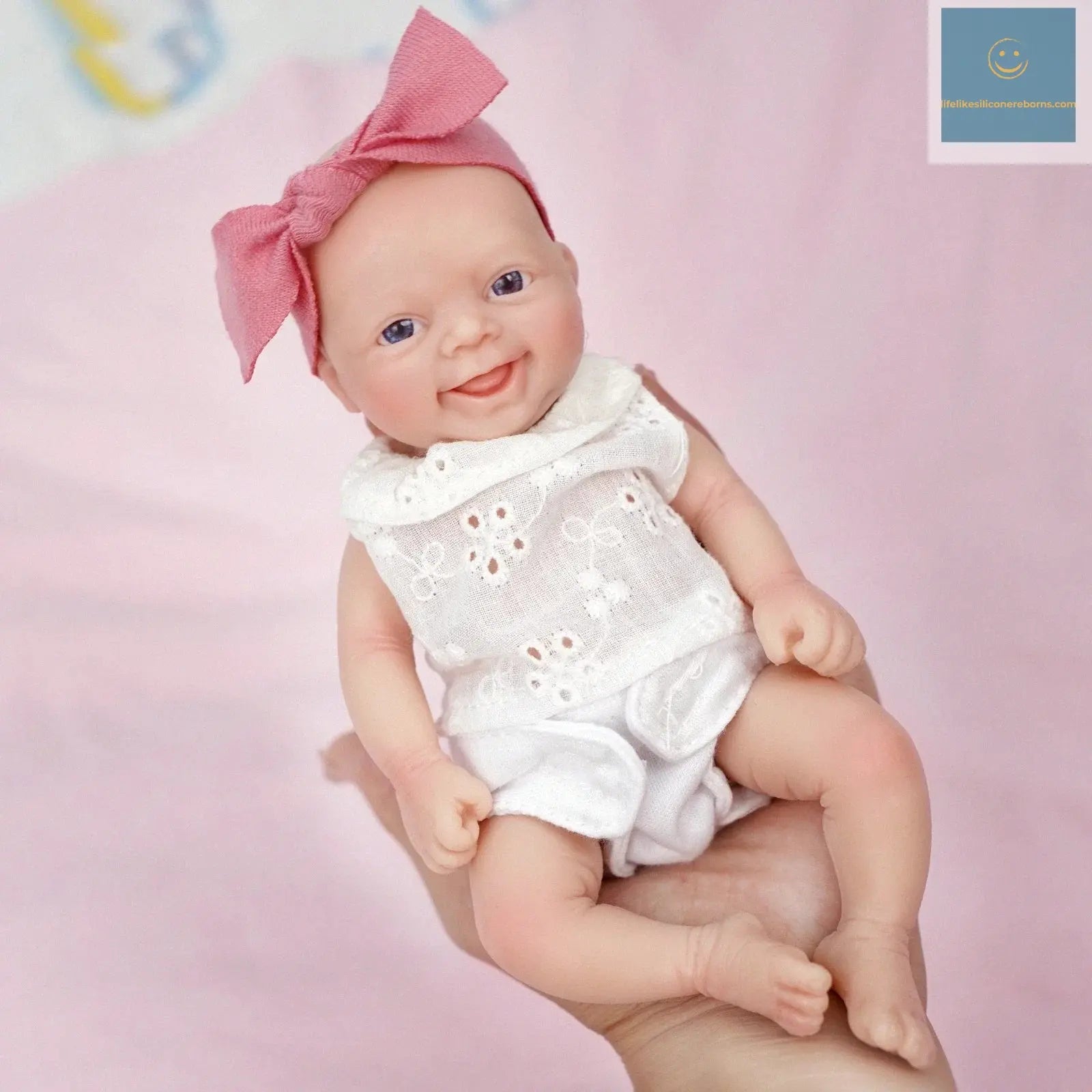 7 inch Bebe Reborn Mini High Quality Original Realistic Full Silicone Baby Reborn Dolls Miniature Babies Dolls for Kids Girl lifelikesiliconereborns.com