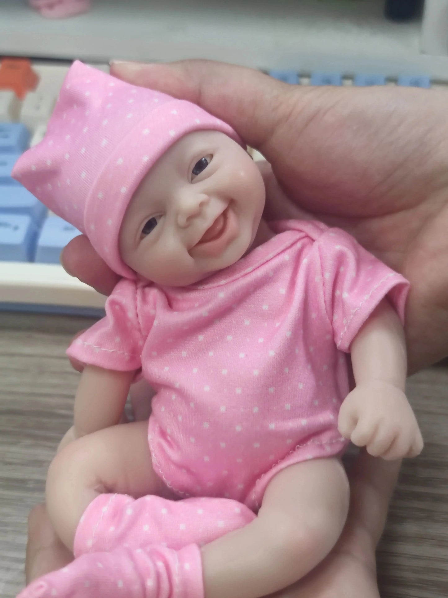 7 inch Cuddly Mini Silicone Reborn Doll,Body Soft Silicone Lifelike Reborn Baby, Halloween/Thanksgiving Day/Christmas Gift lifelikesiliconereborns.com