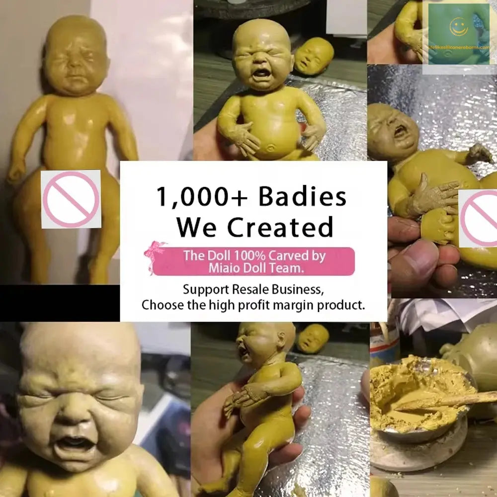 7" Boy Micro Preemie Full Body Silicone Black Skin CryBaby Doll "Ethan" Lifelike Mini Reborn Doll Surprice Children Anti-Stress lifelikesiliconereborns.com