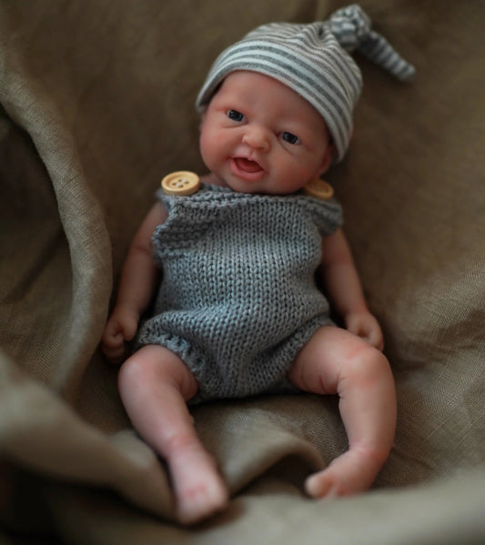 7" Micro Preemie Full Body Silicone Baby Adorkable Doll "Henry"and "Zoe"Lifelike Mini Reborn Doll Surprice Children Anti-Stress lifelikesiliconereborns.com