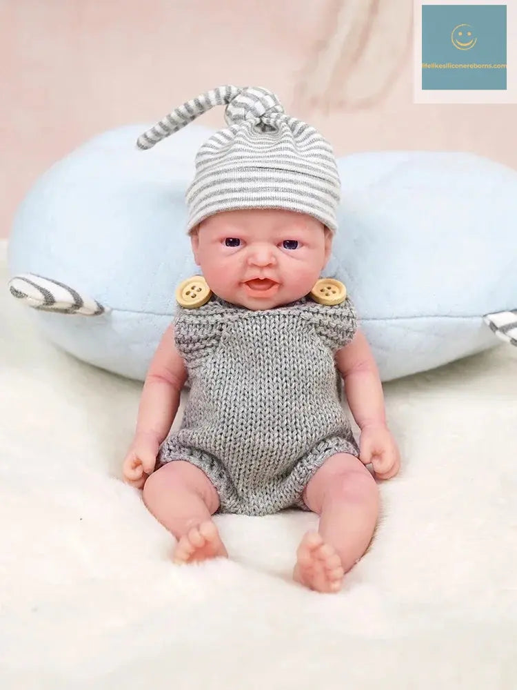 7" Micro Preemie Full Body Silicone Baby Adorkable Doll "Henry"and "Zoe"Lifelike Mini Reborn Doll Surprice Children Anti-Stress lifelikesiliconereborns.com