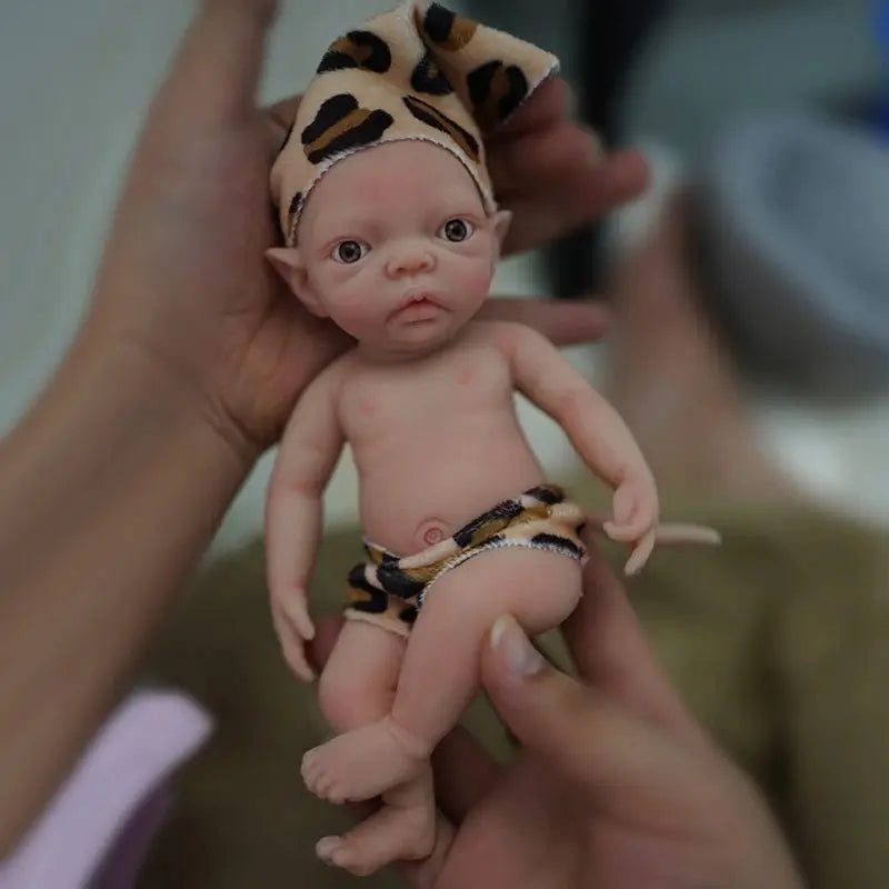7" Micro Preemie Full Body Silicone Baby Doll Lifelike Mini Reborn Doll Surprice Children Anti-Stress lifelikesiliconereborns.com