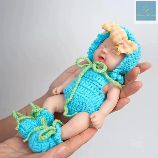 7" Micro Preemie Full Body Silicone Baby Sleeping Lifelike Mini Reborn Doll Surprice Children Anti-Stress lifelikesiliconereborns.com
