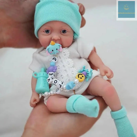 7" Micro Preemie Full Body Silicone Baby Sleeping Lifelike Mini Reborn Doll Surprice Children Anti-Stress lifelikesiliconereborns.com