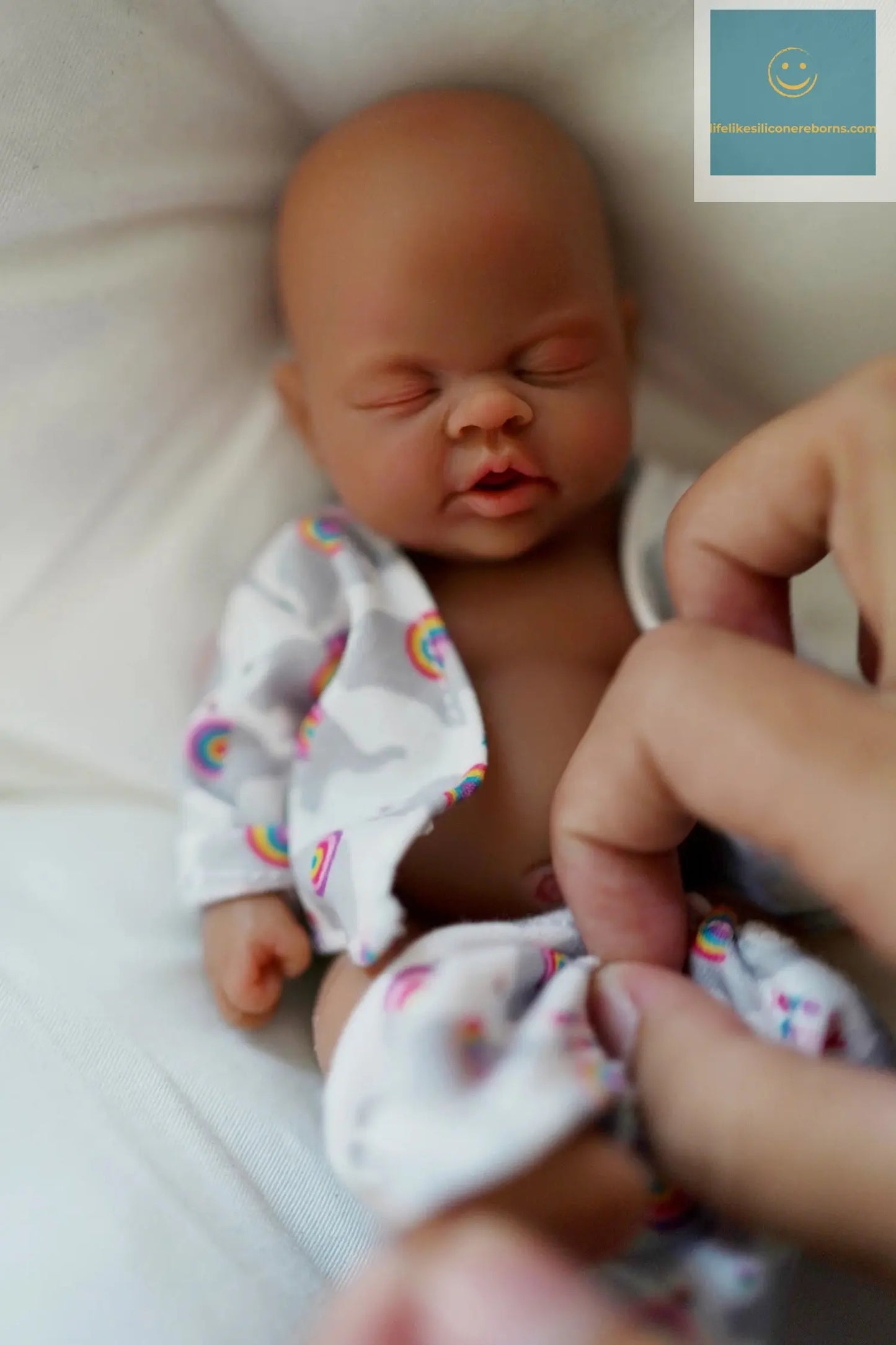 7" Micro Preemie Full Body Silicone Black African American Bady "Owen" Lifelike Mini Reborn Doll Surprice Children Anti-Stress lifelikesiliconereborns.com