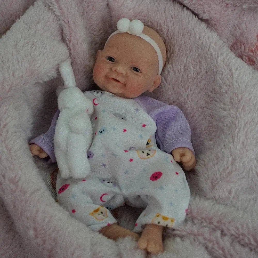 7" Micro Preemie Full Silicone Sweet Baby Doll   Lifelike Mini Reborn Doll Surprice Children Anti-Stress lifelikesiliconereborns.com