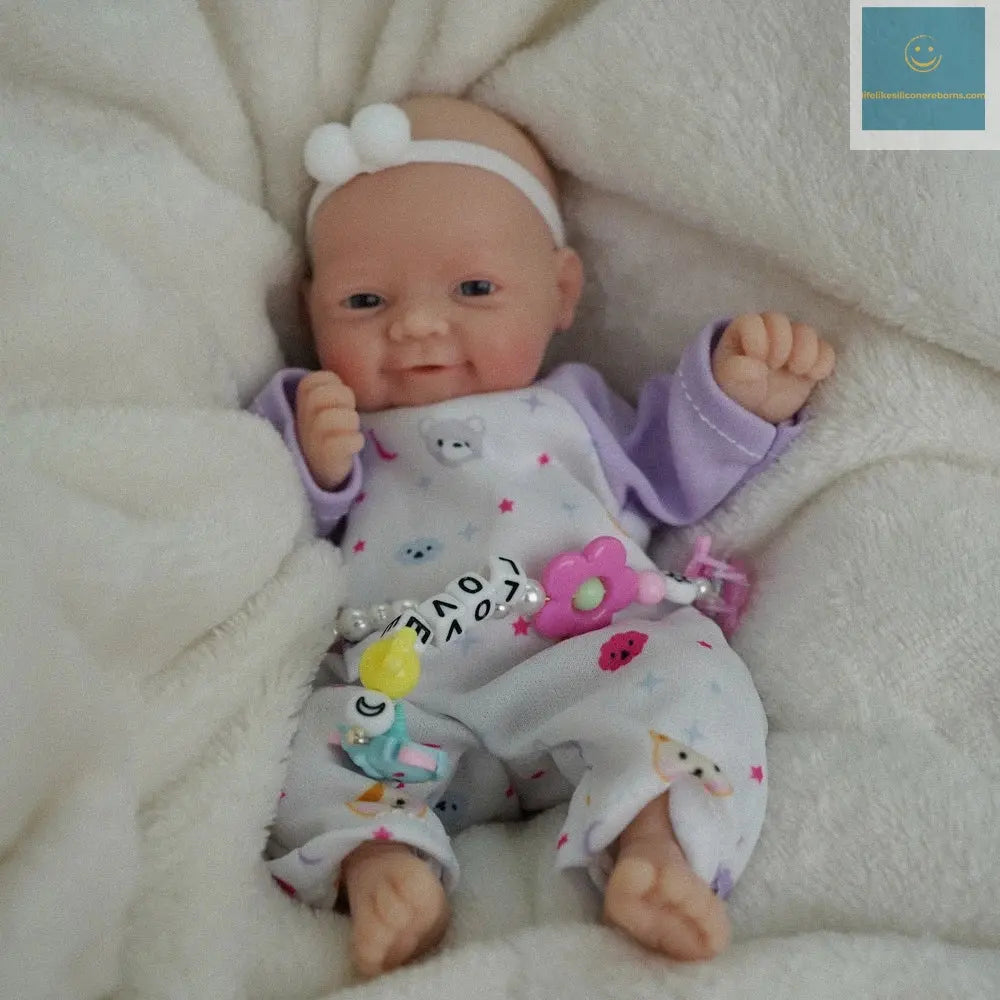 7" Micro Preemie Full Silicone Sweet Baby Doll   Lifelike Mini Reborn Doll Surprice Children Anti-Stress lifelikesiliconereborns.com
