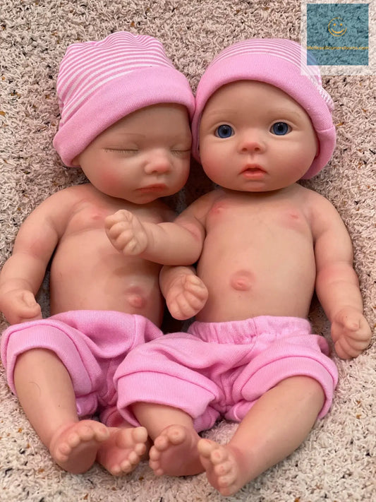 8styles/26cm Open and Close Eyes Cute Soft Full Body Solid Silicone Girl 3D Painted Skin Lifelike Real Corpo De Silicone Doll lifelikesiliconereborns.com