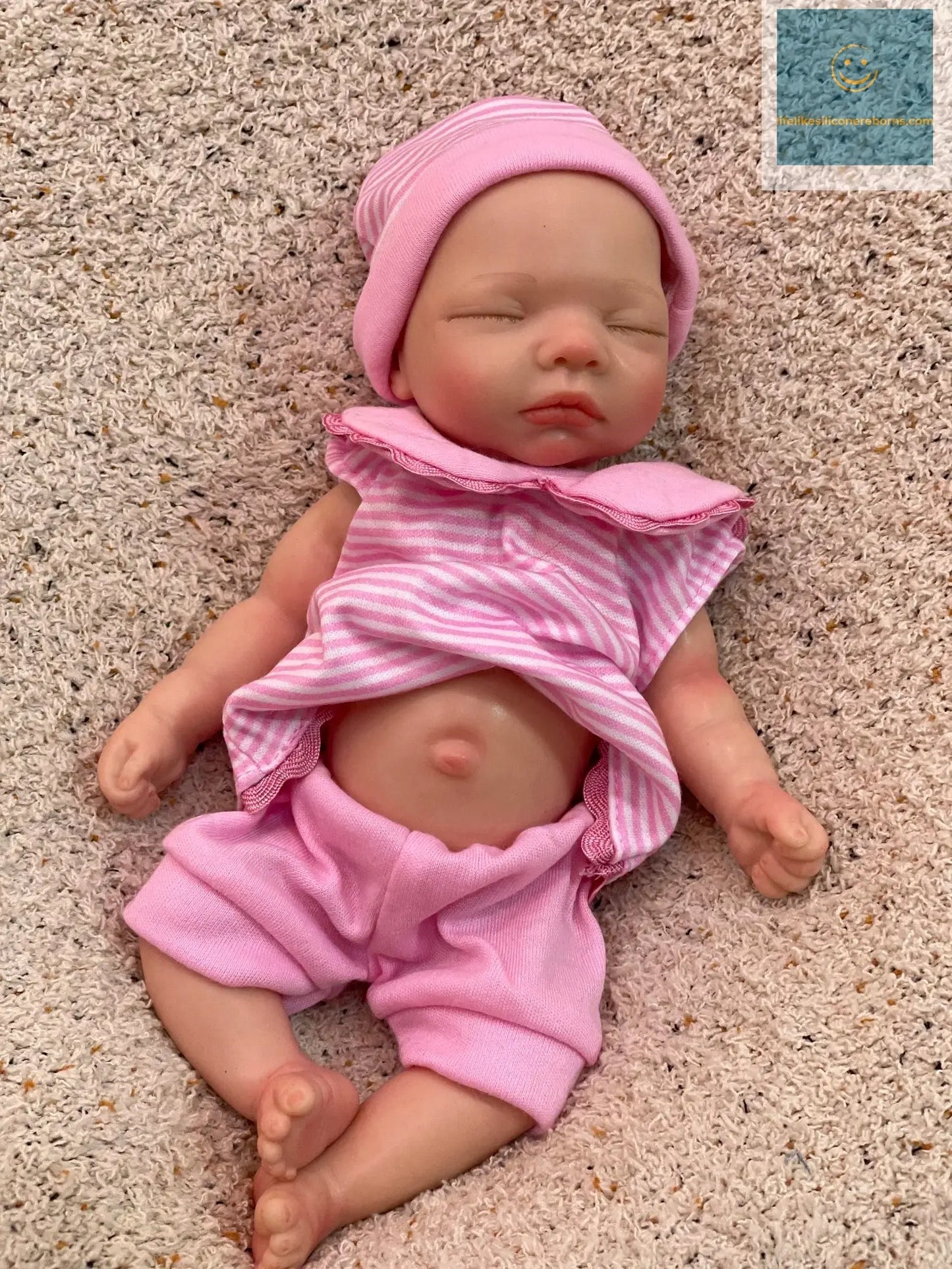 8styles/26cm Open and Close Eyes Cute Soft Full Body Solid Silicone Girl 3D Painted Skin Lifelike Real Corpo De Silicone Doll lifelikesiliconereborns.com