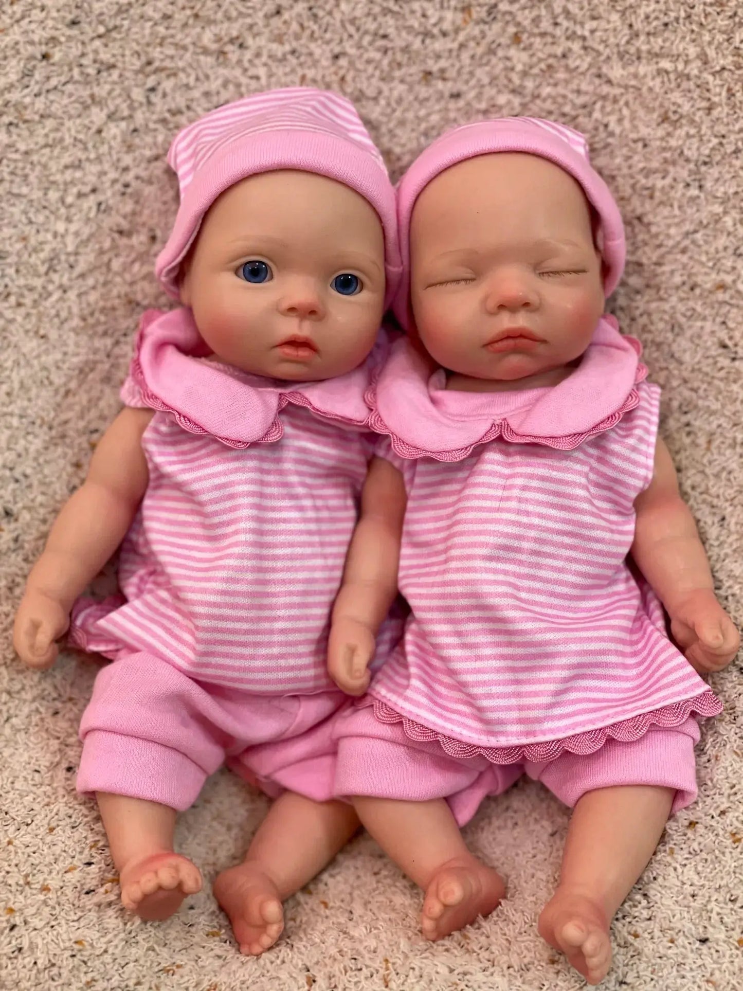 8styles/26cm Open and Close Eyes Cute Soft Full Body Solid Silicone Girl 3D Painted Skin Lifelike Real Corpo De Silicone Doll lifelikesiliconereborns.com