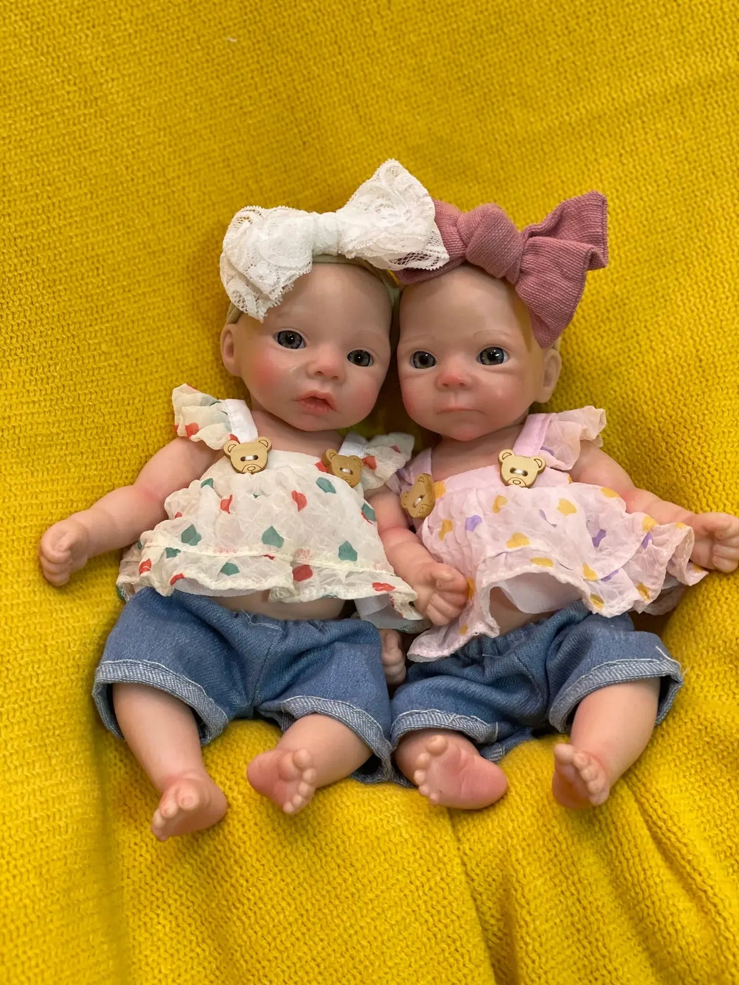 8styles/26cm Open and Close Eyes Cute Soft Full Body Solid Silicone Girl 3D Painted Skin Lifelike Real Corpo De Silicone Doll lifelikesiliconereborns.com