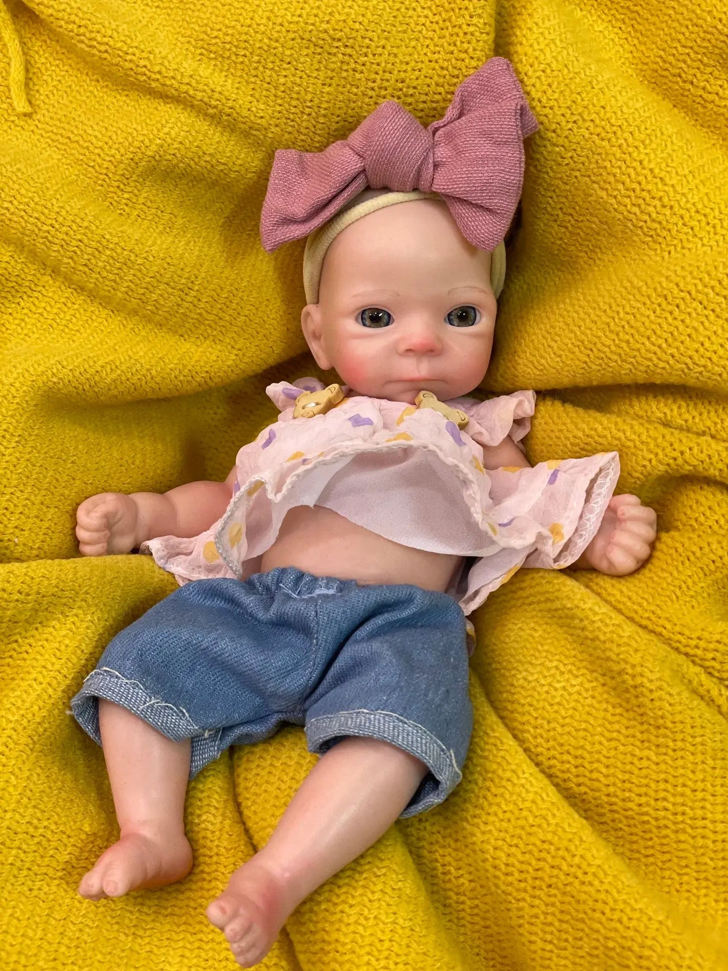 8styles/26cm Open and Close Eyes Cute Soft Full Body Solid Silicone Girl 3D Painted Skin Lifelike Real Corpo De Silicone Doll lifelikesiliconereborns.com