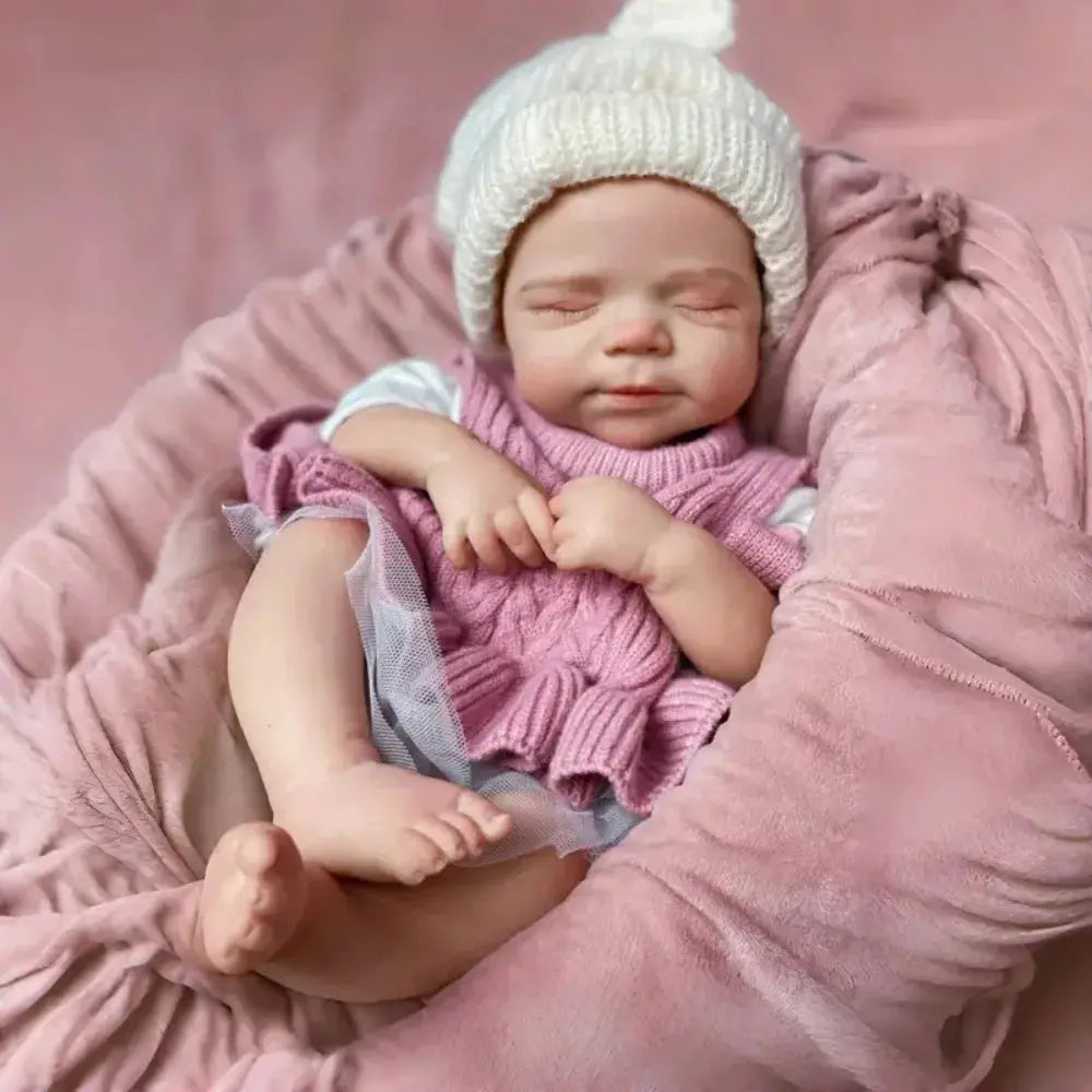Aizwa1 18 Inch Lifelike Bebe Pascale Handmade Newborn Doll Full Silicone Body Girl Baby For Christmas Gifts lifelikesiliconereborns.com
