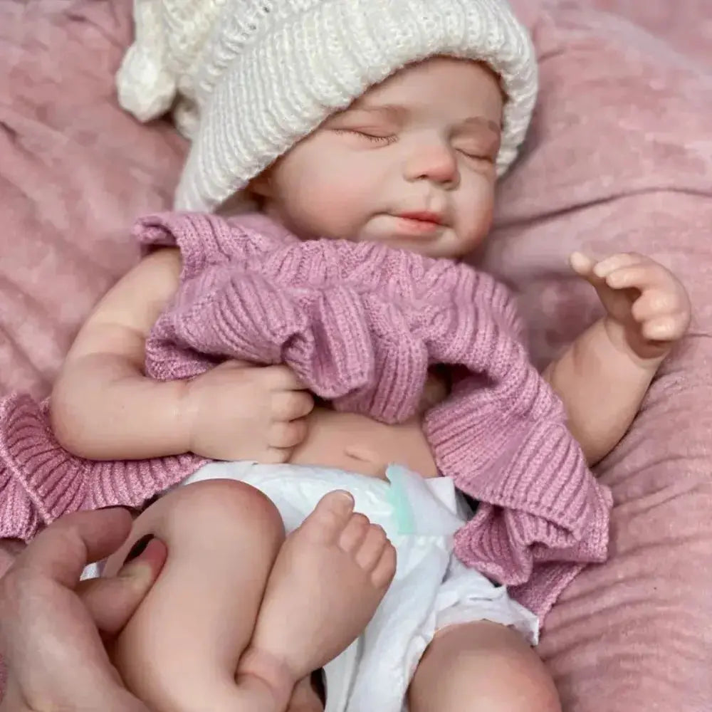 Aizwa1 18 Inch Lifelike Bebe Pascale Handmade Newborn Doll Full Silicone Body Girl Baby For Christmas Gifts lifelikesiliconereborns.com