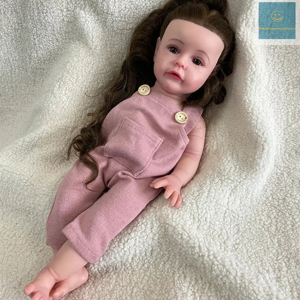 Artist Collectibles Realistic 20" Soft Silicone Reborn Baby Girl Implanted Hair Unpainted or Painted Lifelike Newborn Doll Gift lifelikesiliconereborns.com