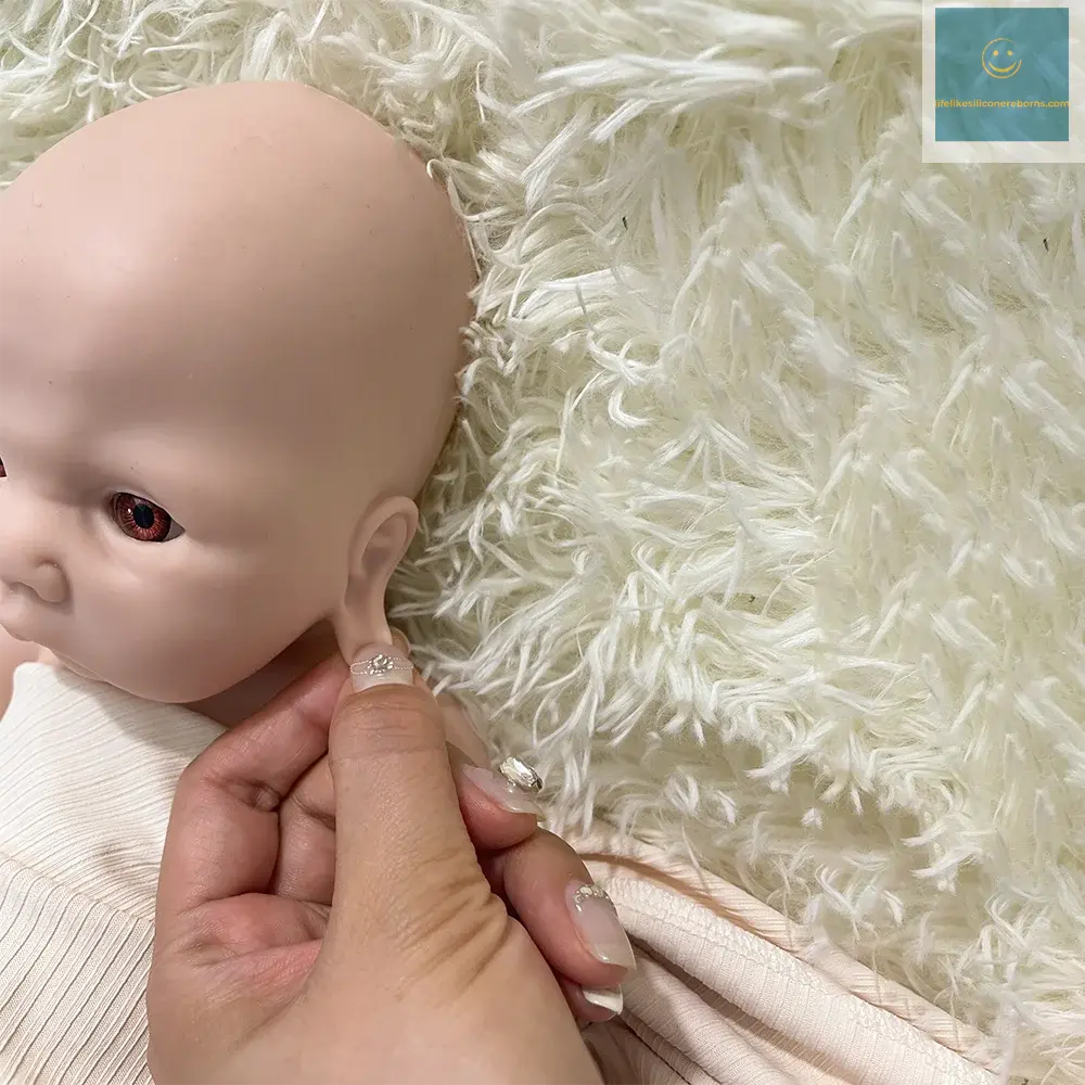 Artist Reborner Painted 16" Weighted Soft Platinum Silicone Reborn Baby Boy Open Eyes Flexible Newborn Lifelike Doll Toy lifelikesiliconereborns.com