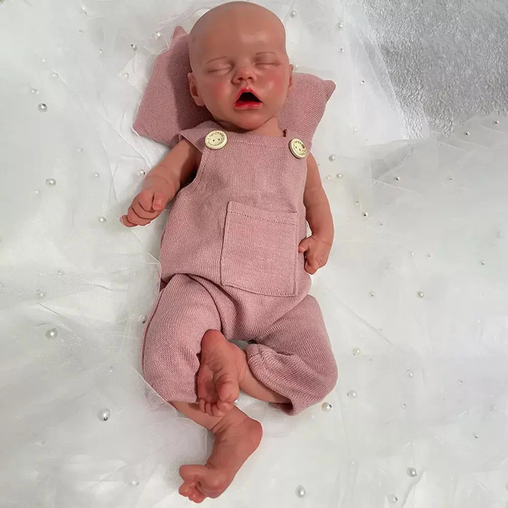 Authentic 17" African American Reborn Baby Doll Weighted Platinum Silicone Newborn Girl Model For Parents Lost Child lifelikesiliconereborns.com