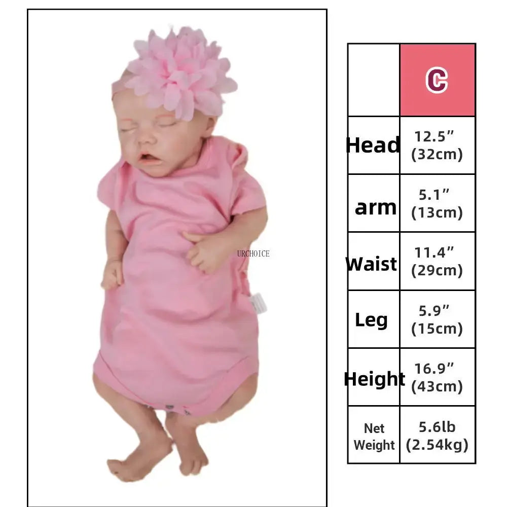 Authentic 17" African American Reborn Baby Doll Weighted Platinum Silicone Newborn Girl Model For Parents Lost Child lifelikesiliconereborns.com