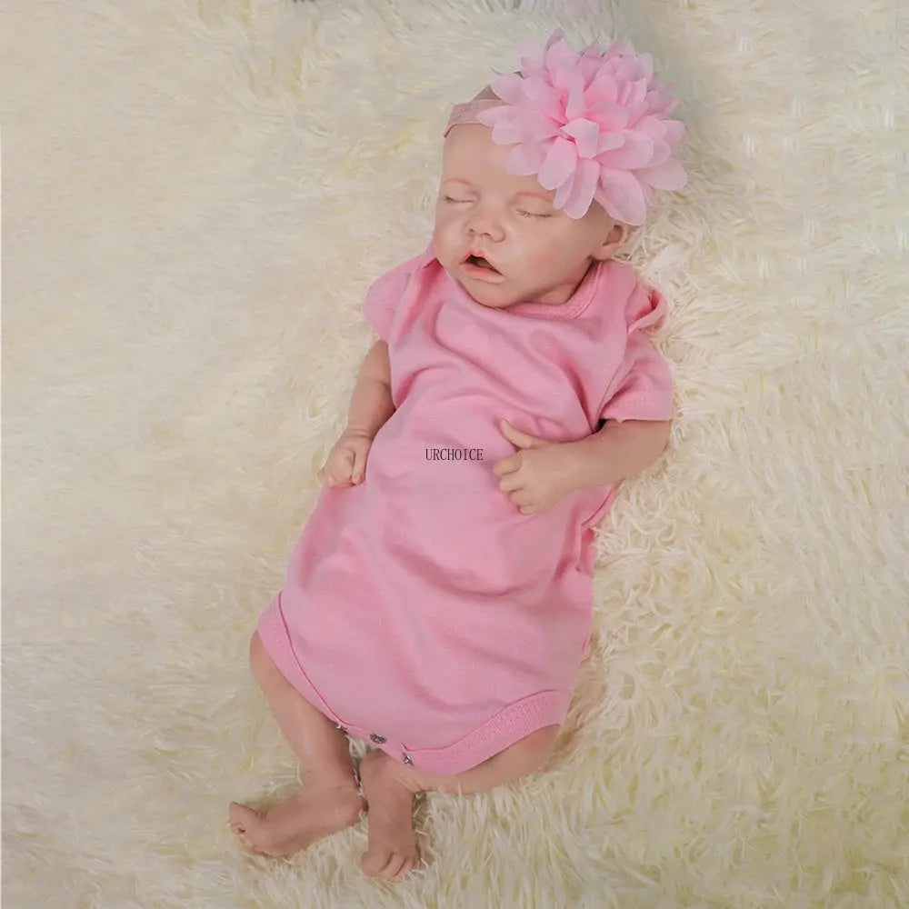 Authentic 17" African American Reborn Baby Doll Weighted Platinum Silicone Newborn Girl Model For Parents Lost Child lifelikesiliconereborns.com
