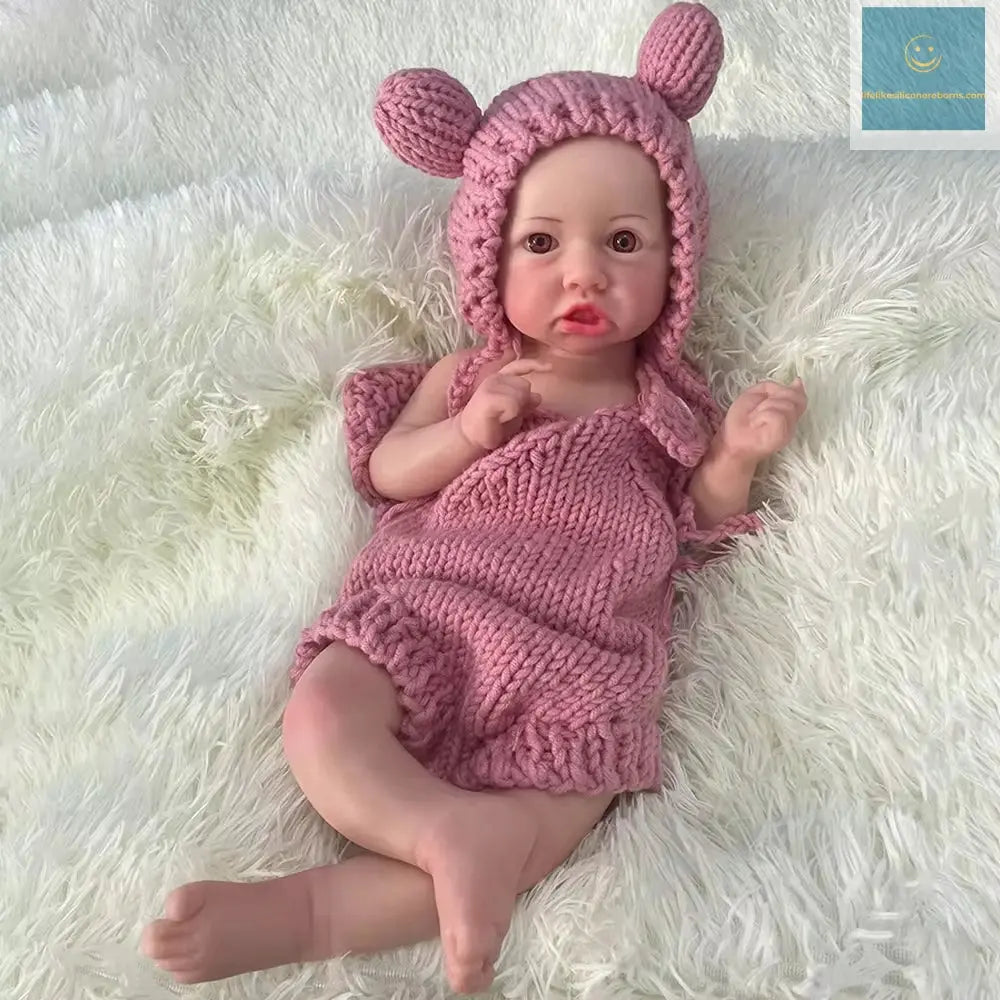 Baby toy Full platinum silicone Flexible 17 Inch Full Body Soft newborn Girl Diy Reborn Handmade Africa girl doll collection lifelikesiliconereborns.com