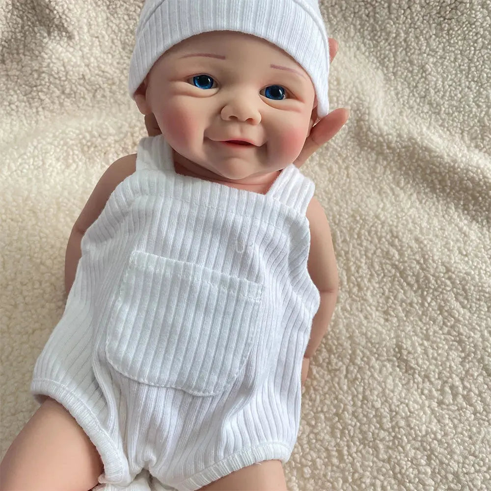 Birthday Festival Gift Set for Kids Age 3+ Toy 17 Inch Realistic Newborn Girl Handmade Soft Silicone Real Life Reborn Baby Doll lifelikesiliconereborns.com