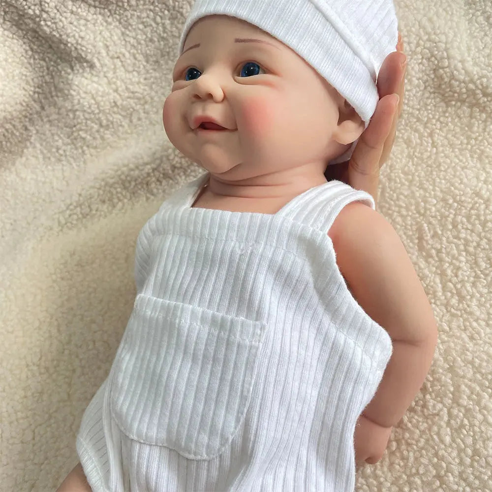 Birthday Festival Gift Set for Kids Age 3+ Toy 17 Inch Realistic Newborn Girl Handmade Soft Silicone Real Life Reborn Baby Doll lifelikesiliconereborns.com