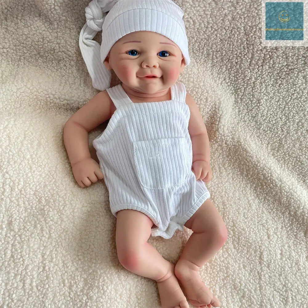 Birthday Festival Gift Set for Kids Age 3+ Toy 17 Inch Realistic Newborn Girl Handmade Soft Silicone Real Life Reborn Baby Doll lifelikesiliconereborns.com
