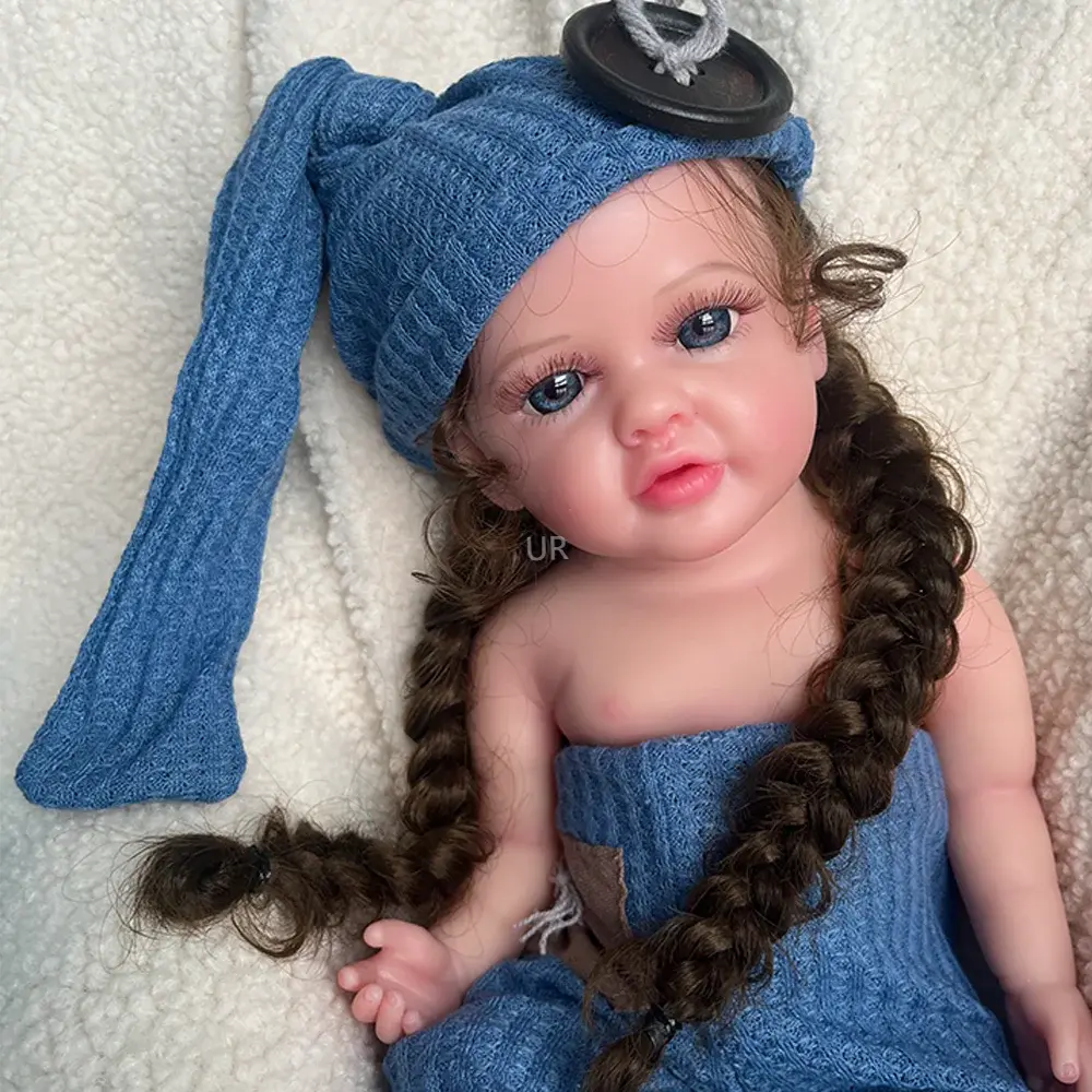 Birthday gift Christmas Lifelike Newborn Girl Artist Collectibles Realistic 40CM 16" Stretchy Soft Silicone Reborn Baby Doll lifelikesiliconereborns.com