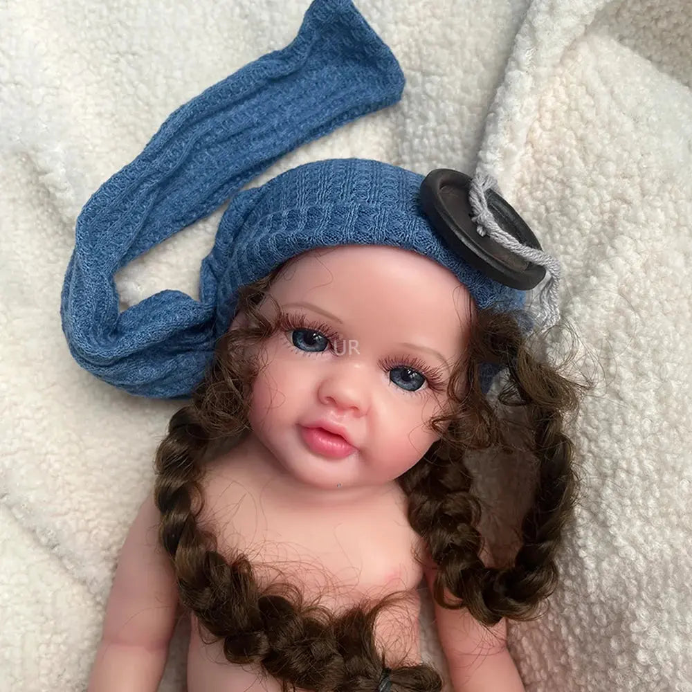 Birthday gift Christmas Lifelike Newborn Girl Artist Collectibles Realistic 40CM 16" Stretchy Soft Silicone Reborn Baby Doll lifelikesiliconereborns.com