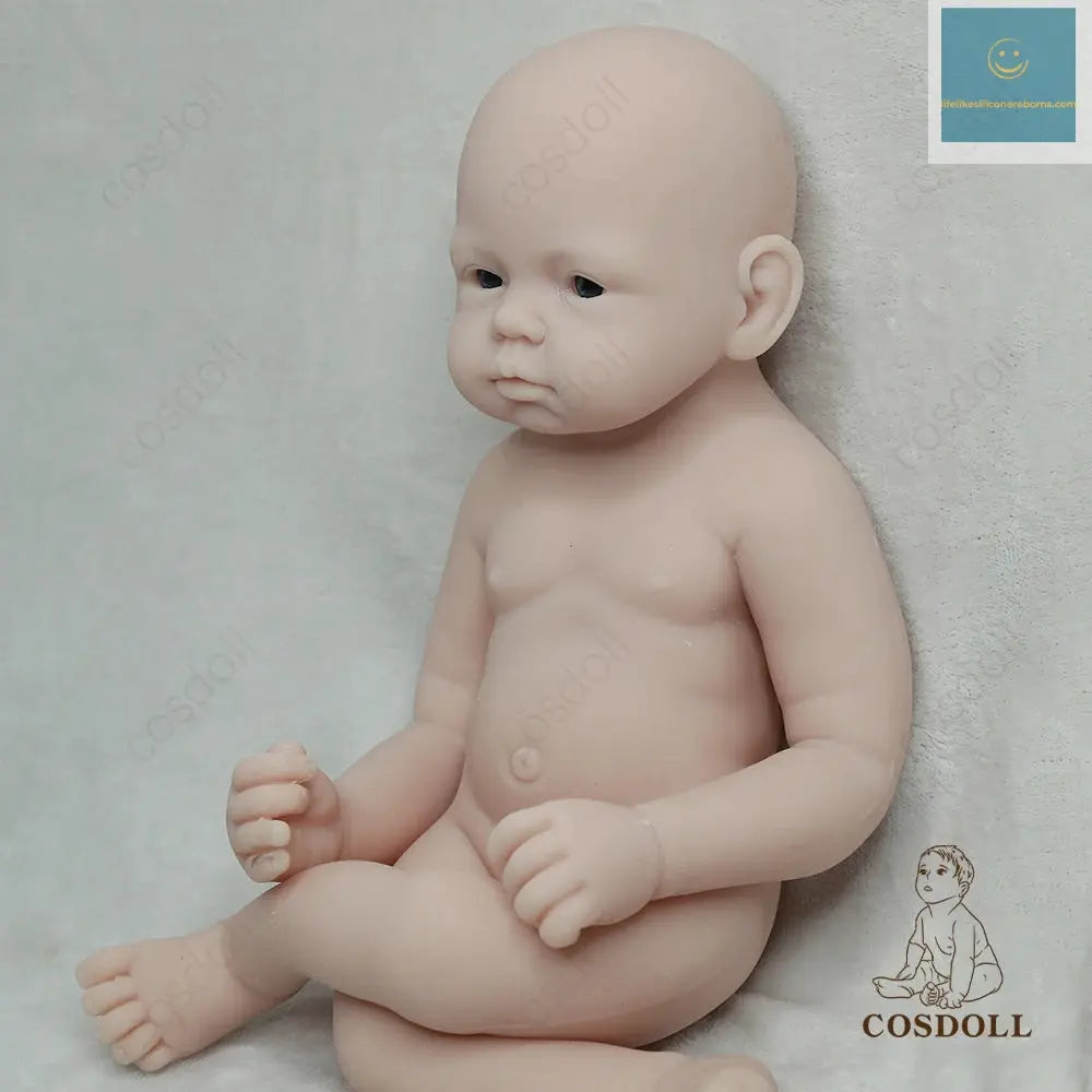 COSDOLL 49cm 3.21kg Full Body Silicone Bebe Reborn Baby Dolls Unpainted Unfinished Soft Boy Dolls DIY Blank Toys Baby Doll Kit lifelikesiliconereborns.com
