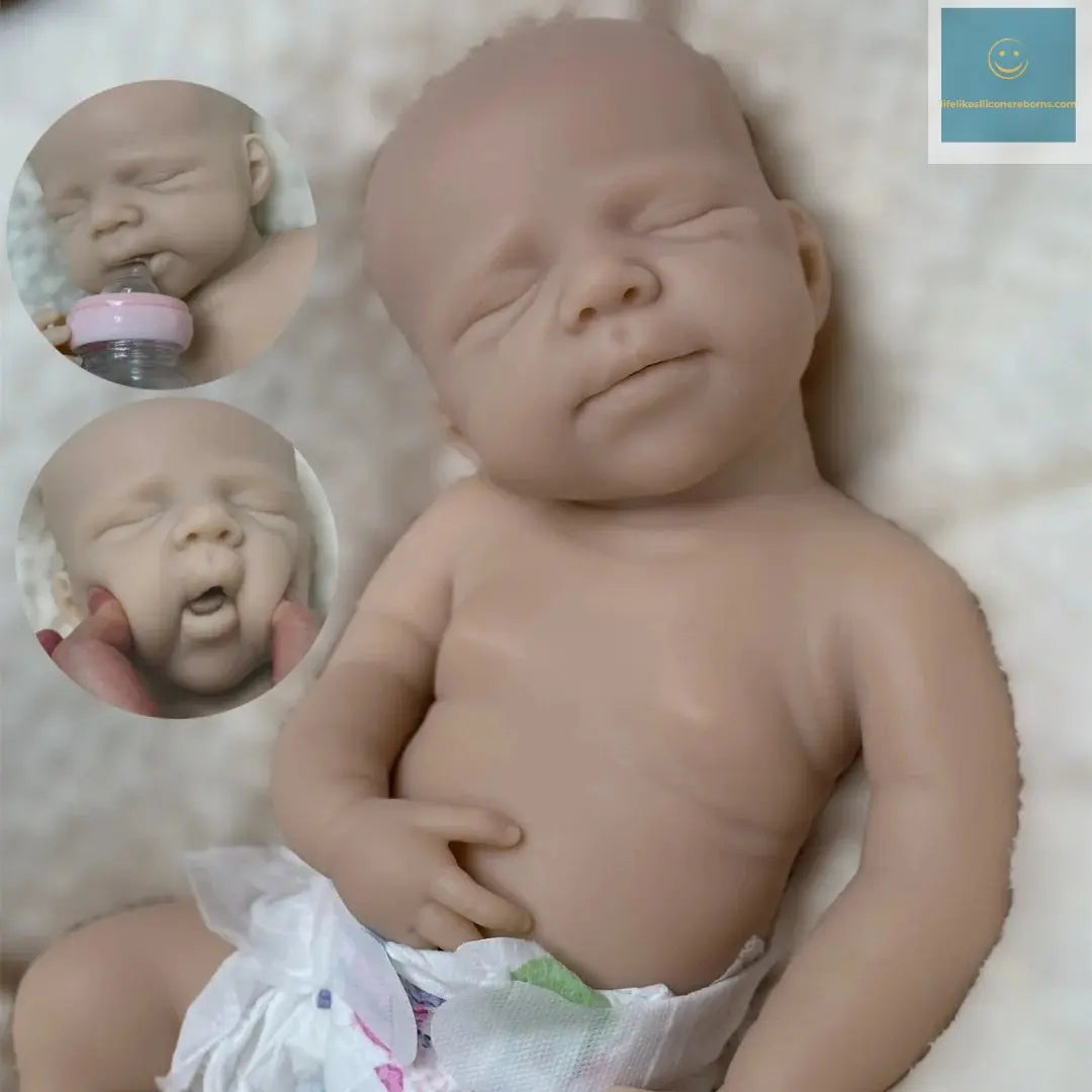 Can Open Mouth 18Inch Pascale Full Body Soft Solid Baby Silicone Reborn Girl Doll Waterproof Doll Lifelike reborn de silicona lifelikesiliconereborns.com