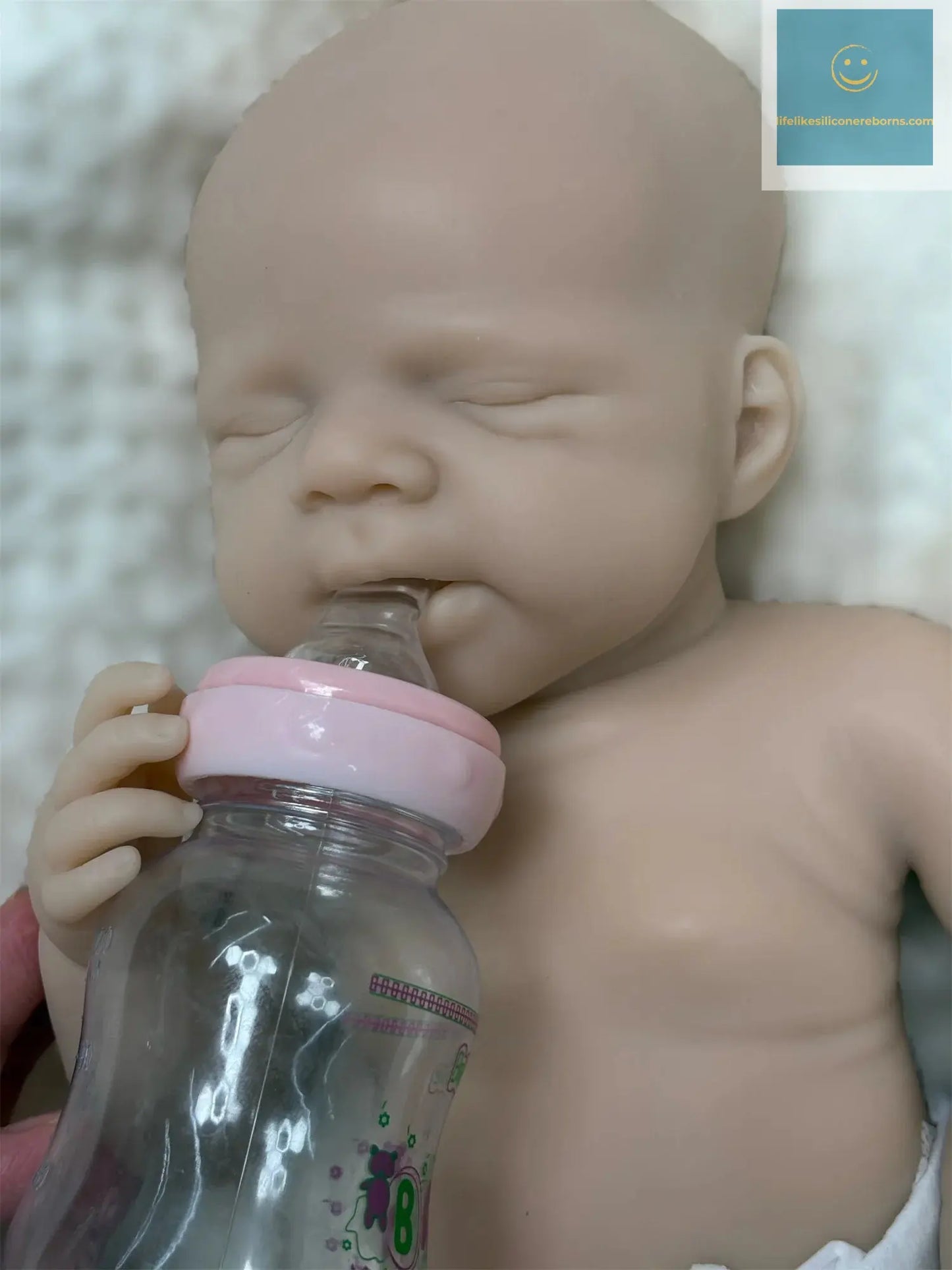 Can Open Mouth 18Inch Pascale Full Body Soft Solid Baby Silicone Reborn Girl Doll Waterproof Doll Lifelike reborn de silicona lifelikesiliconereborns.com