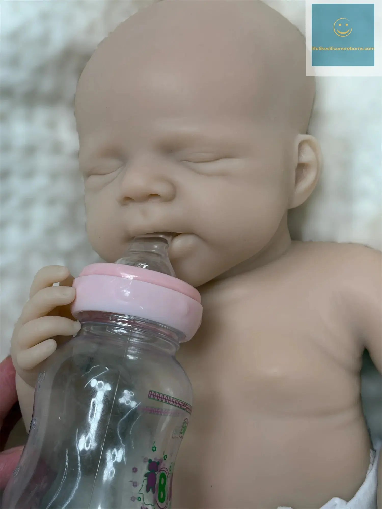 Can Open Mouth 18Inch Pascale Full Body Soft Solid Baby Silicone Reborn Girl Doll Waterproof Doll Lifelike reborn de silicona lifelikesiliconereborns.com