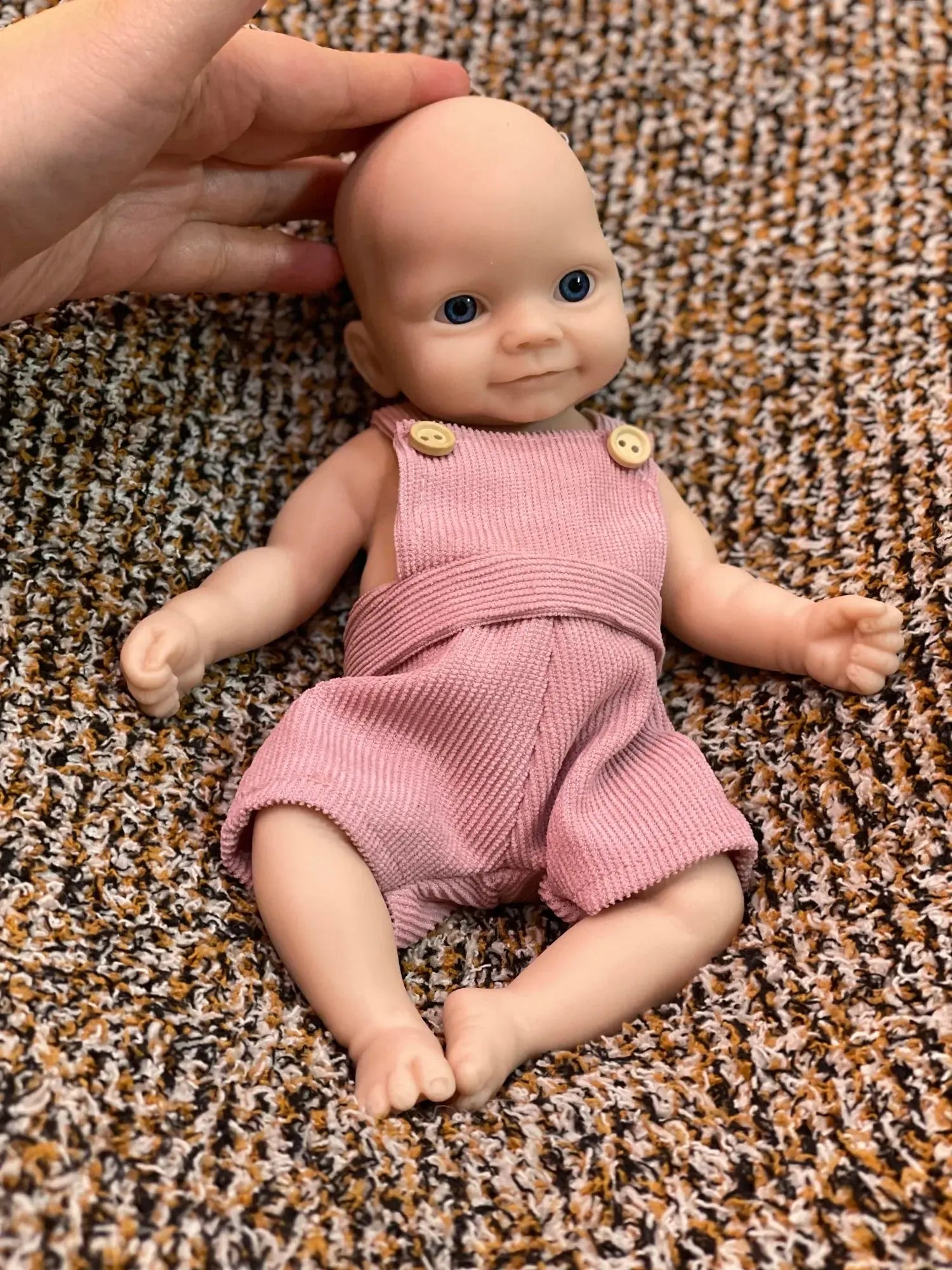 Can Open Mouth 26cm Unpainted Waterproof Solid Silicone Bebe Reborn Girl Soft touch Feeling Lifelike Real Corpo De Silicone Doll lifelikesiliconereborns.com