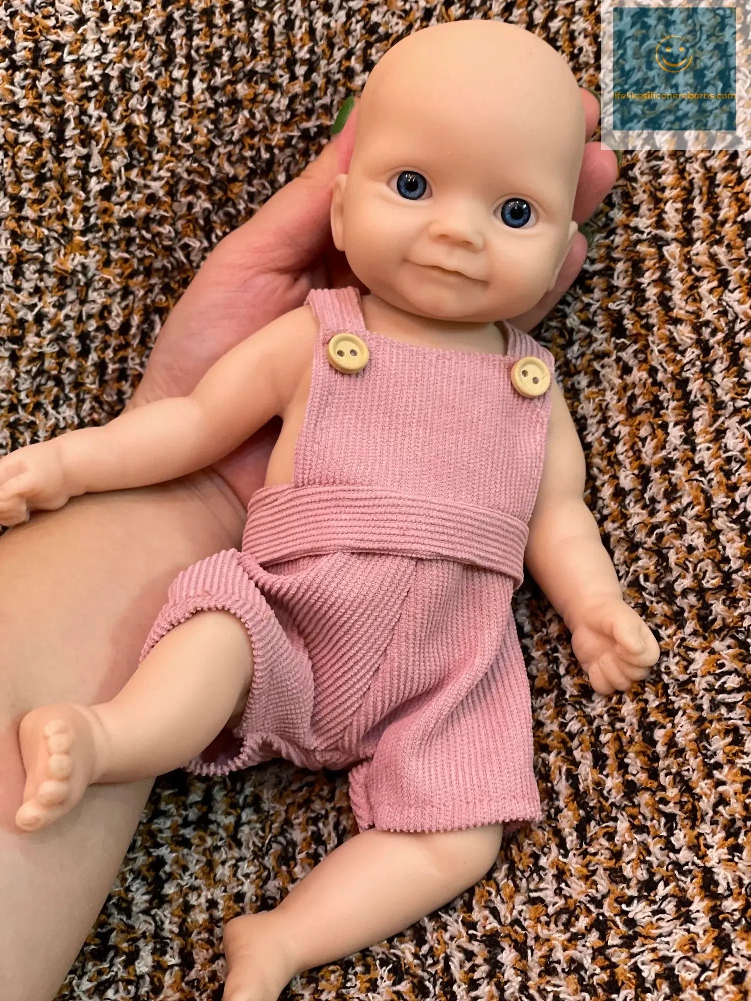Can Open Mouth 26cm Unpainted Waterproof Solid Silicone Bebe Reborn Girl Soft touch Feeling Lifelike Real Corpo De Silicone Doll lifelikesiliconereborns.com