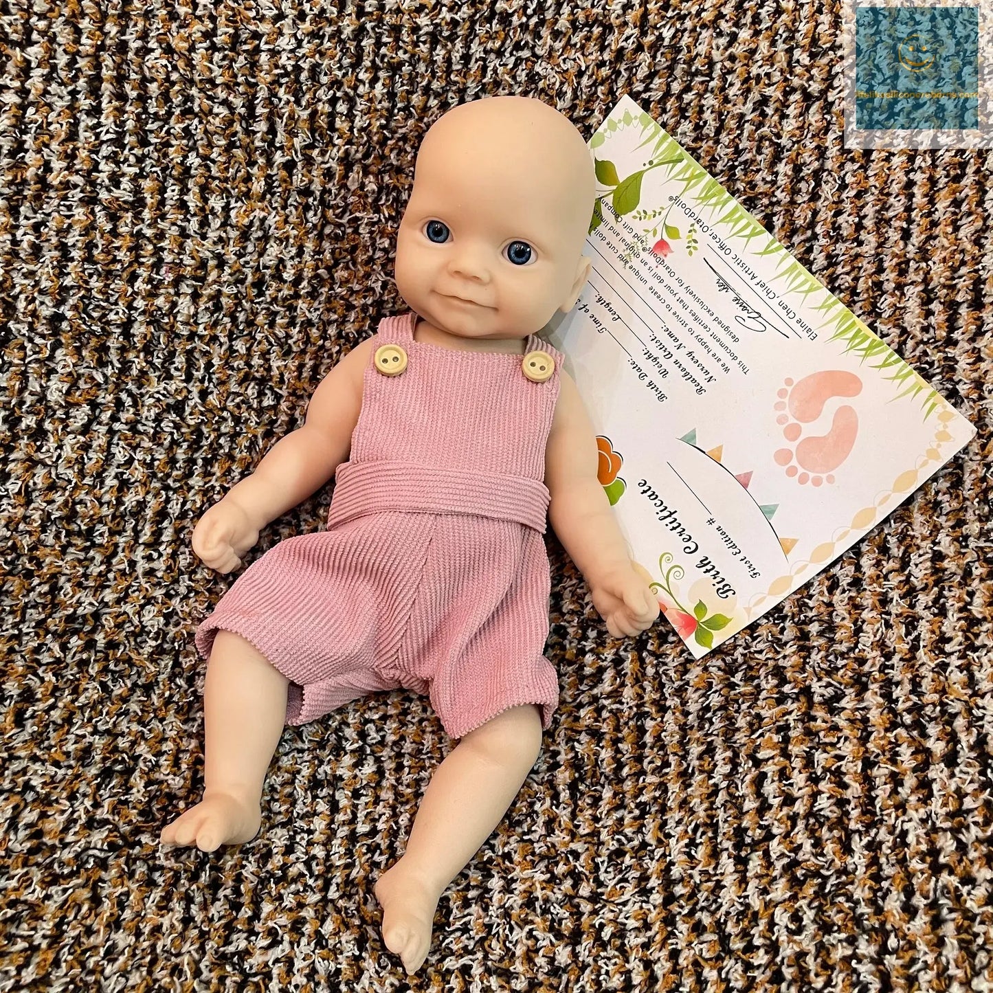 Can Open Mouth 26cm Unpainted Waterproof Solid Silicone Bebe Reborn Girl Soft touch Feeling Lifelike Real Corpo De Silicone Doll lifelikesiliconereborns.com