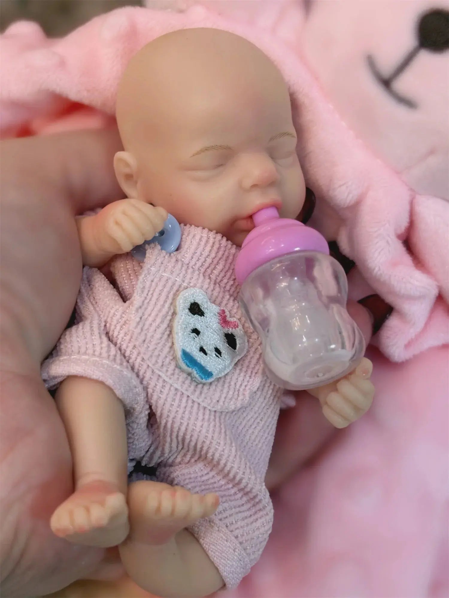 Can Open Mouth 6Inch Mini Whole Body Silicone Reborn Girl Doll With Washable Body Handmade Paint Skin Lifelike Real Reborn Doll lifelikesiliconereborns.com