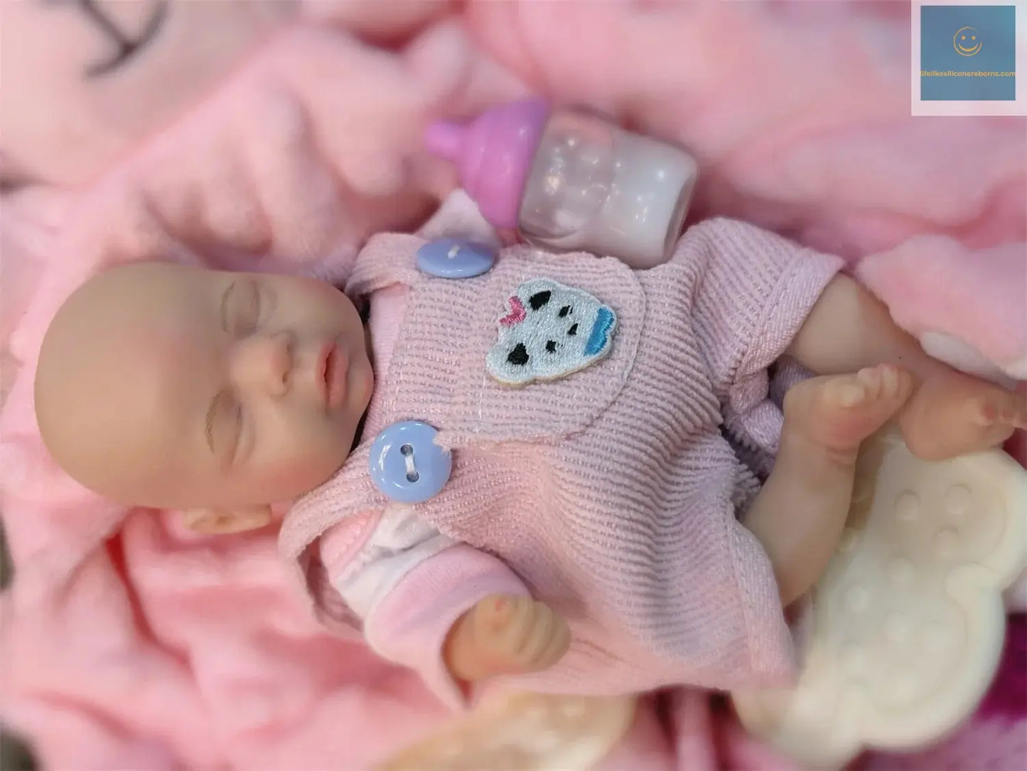 Can Open Mouth 6Inch Mini Whole Body Silicone Reborn Girl Doll With Washable Body Handmade Paint Skin Lifelike Real Reborn Doll lifelikesiliconereborns.com