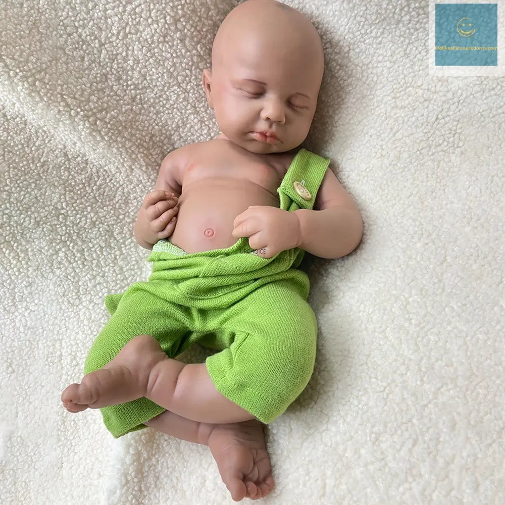 Collectible 20Inch Silicone Reborn African Baby Doll Hand-Painted Bebe Girl/Boy for Display & Parenting Practice Kids Toy lifelikesiliconereborns.com